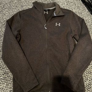 Brown under armour zip up